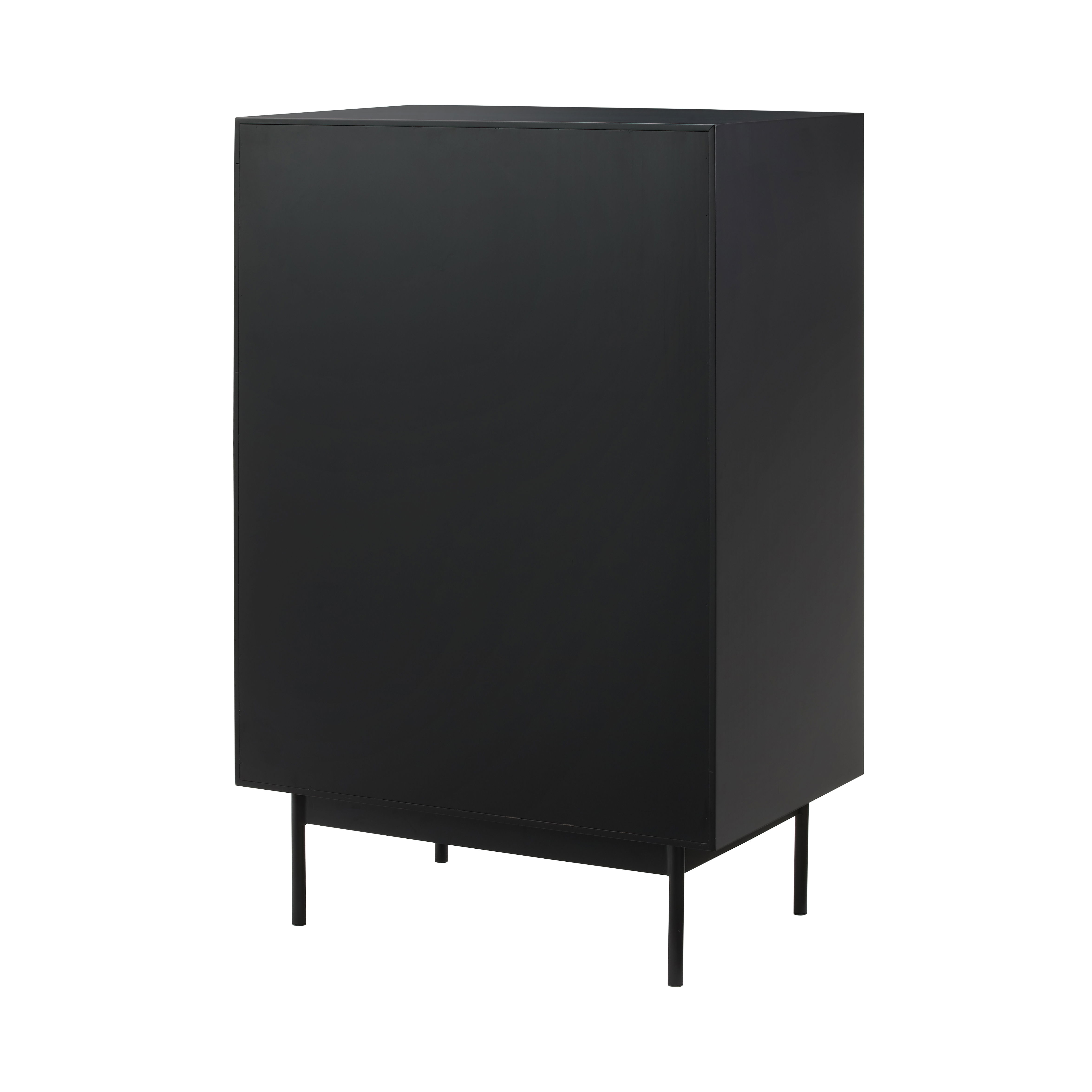 Santa Cruz 4 Drawer High Chest, Wheat, Dresser by Greenington, 18" length x 28.25" width x 44" height View 3