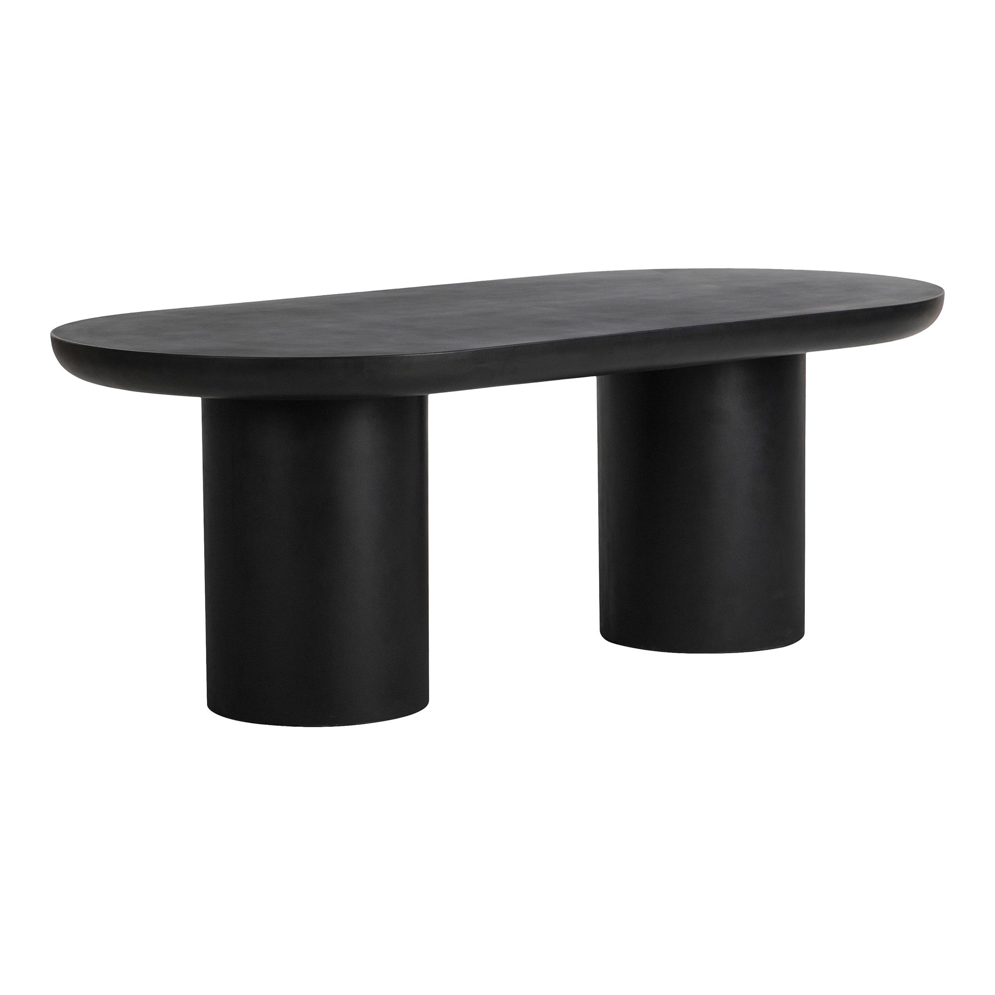 Rocca Dining Table Black, by Moe's Home, 83" width x 30" height x 39.5" depth View 2