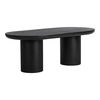 Rocca Dining Table Black, by Moe's Home, 83" width x 30" height x 39.5" depth thumbnail 2