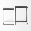 Kasey (Set of 2)  Galvanized Metal Nesting Accent Tables thumbnail 6
