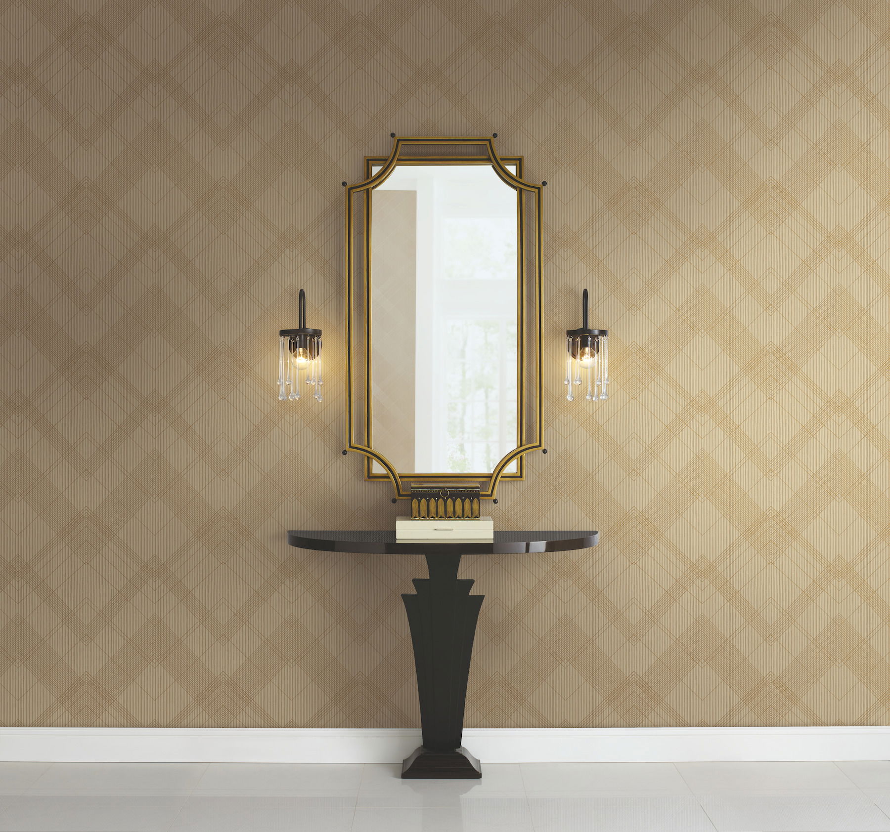 Jazz Age Beige Wallpaper large image 