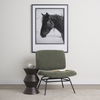 Nora Forest Green Fabric with Matte Black Metal Legs Accent Chair thumbnail 1