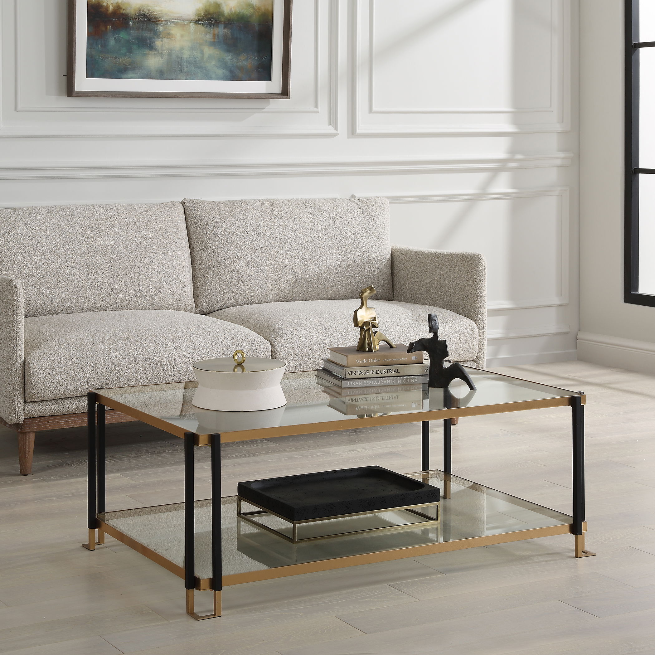 Kentmore Glass Coffee Table large image 