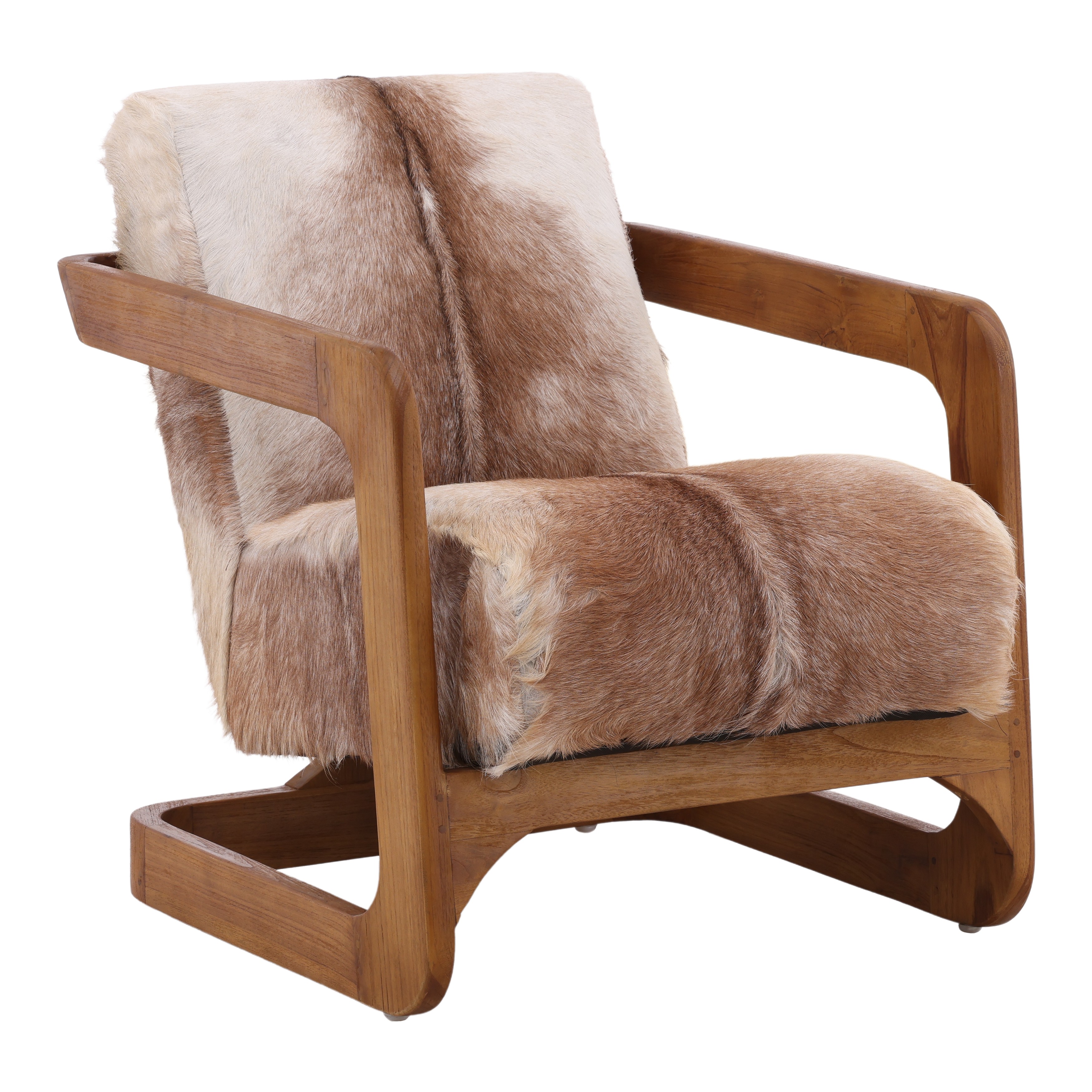 Bautista Occasional Chair Brown, Accent Chair by Dovetail, 25.5" width x 30" height x 33.5" depth View 1