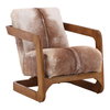 Bautista Occasional Chair Brown, Accent Chair by Dovetail, 25.5" width x 30" height x 33.5" depth thumbnail 1
