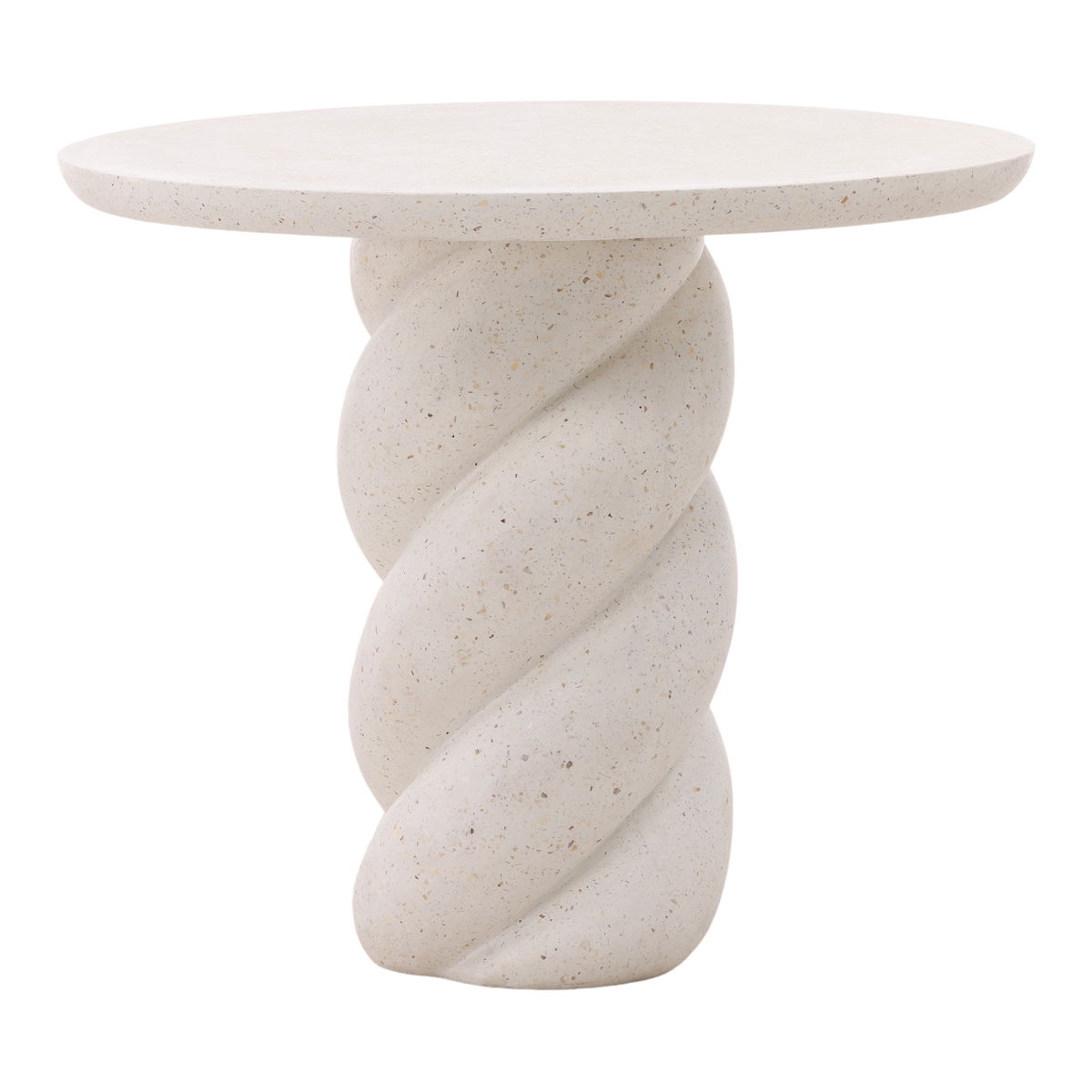 Nidia Outdoor Bistro Table Ivory, Dining Table by Dovetail, 35.25" width x 30" height x 35.25" diameter x 35.25" depth View 1