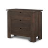 Wallen Solid Dark Brown Wood 3 Drawer Accent Cabinet, Cabinets & Chest by Mercana, 36" length x 18" width x 31" height thumbnail 1