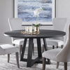 Gidran Round Black Dining Table thumbnail 1