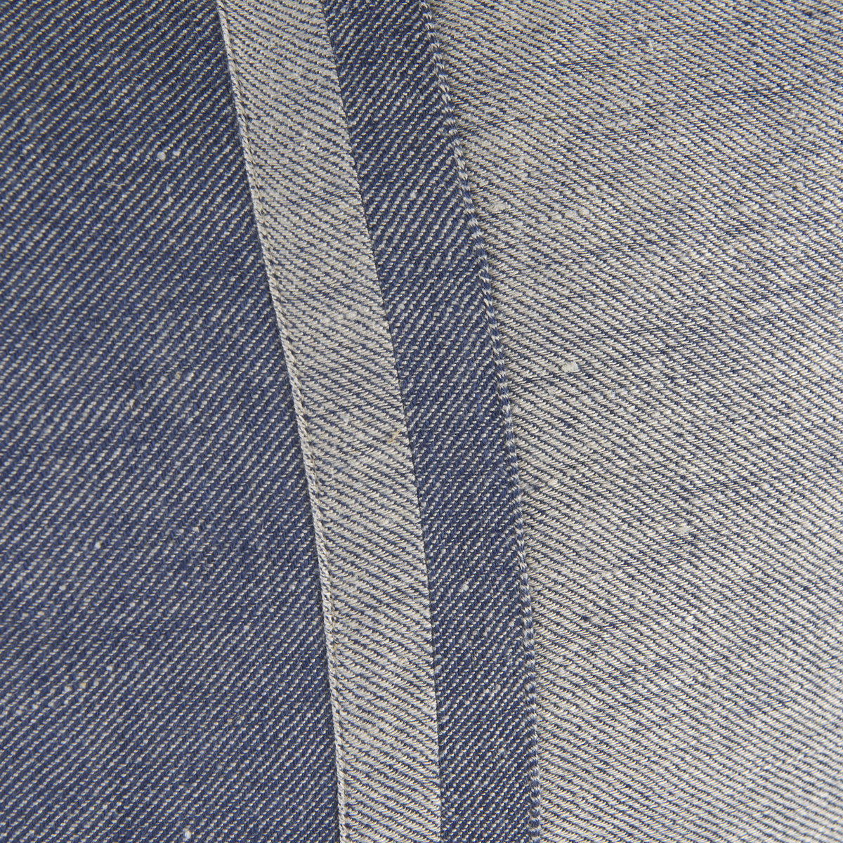 Aubrielle 20x20 Gray and Blue Fabric Color Blocked Pillow Cover, Decorative Pillow by Mercana, 20" length x 20" width x 0.2" height View 8