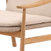 Wembley Outdoor Occasional Chair Beige, Accent Chair by Dovetail, 28" width x 31.5" height x 29.25" depth thumbnail 6