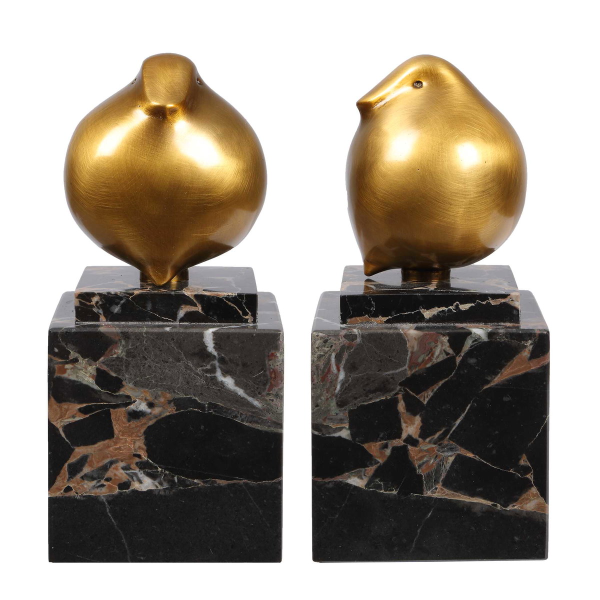 Golden Finch Bird Figurines Set/2, Figurines & Statue by Uttermost, 3" width x 6.5" height x 3" depth View 6