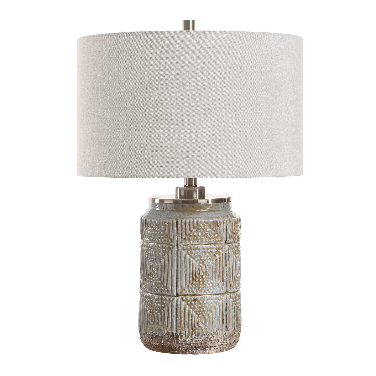 Graydon Gray Table Lamp, by Uttermost, 1'5" width x 2'0.5" height x 1'5" depth View 5