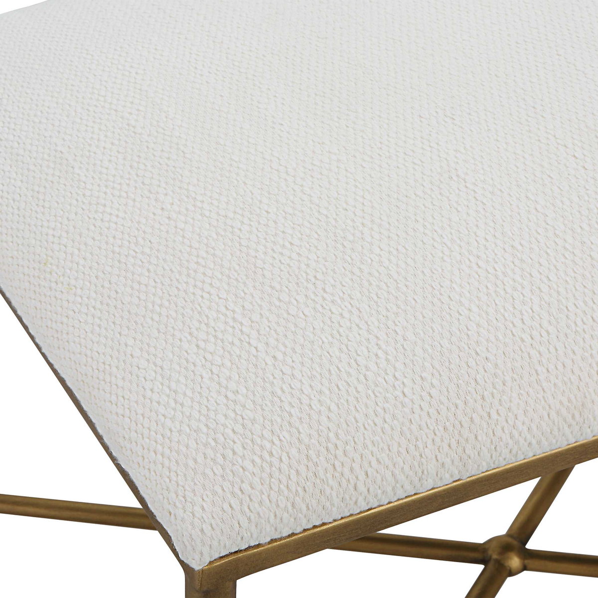 Avenham Small Gold Framed Bench, Benche by Uttermost, 24" width x 20" height x 16" depth View 6