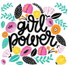 Girl Power Giant Wall Decals, by York Wall, 1'6" length x 1'5.25" width x 0.02" depth thumbnail