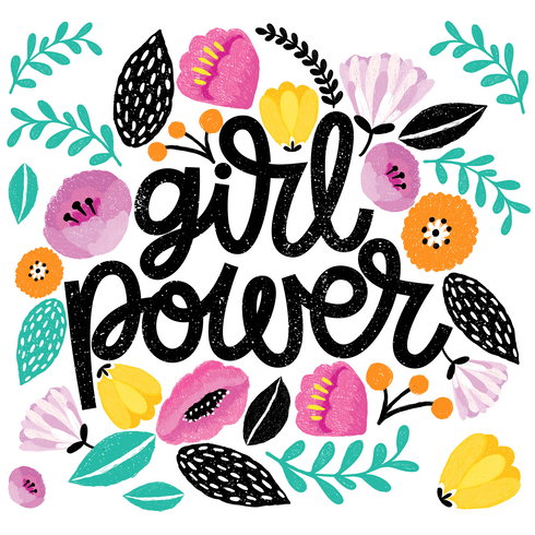 Girl Power Giant Wall Decals