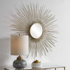 Golden Rays Starburst Mirror, by Uttermost, 3'10.75" width x 3'10.75" height x 1" depth thumbnail 5