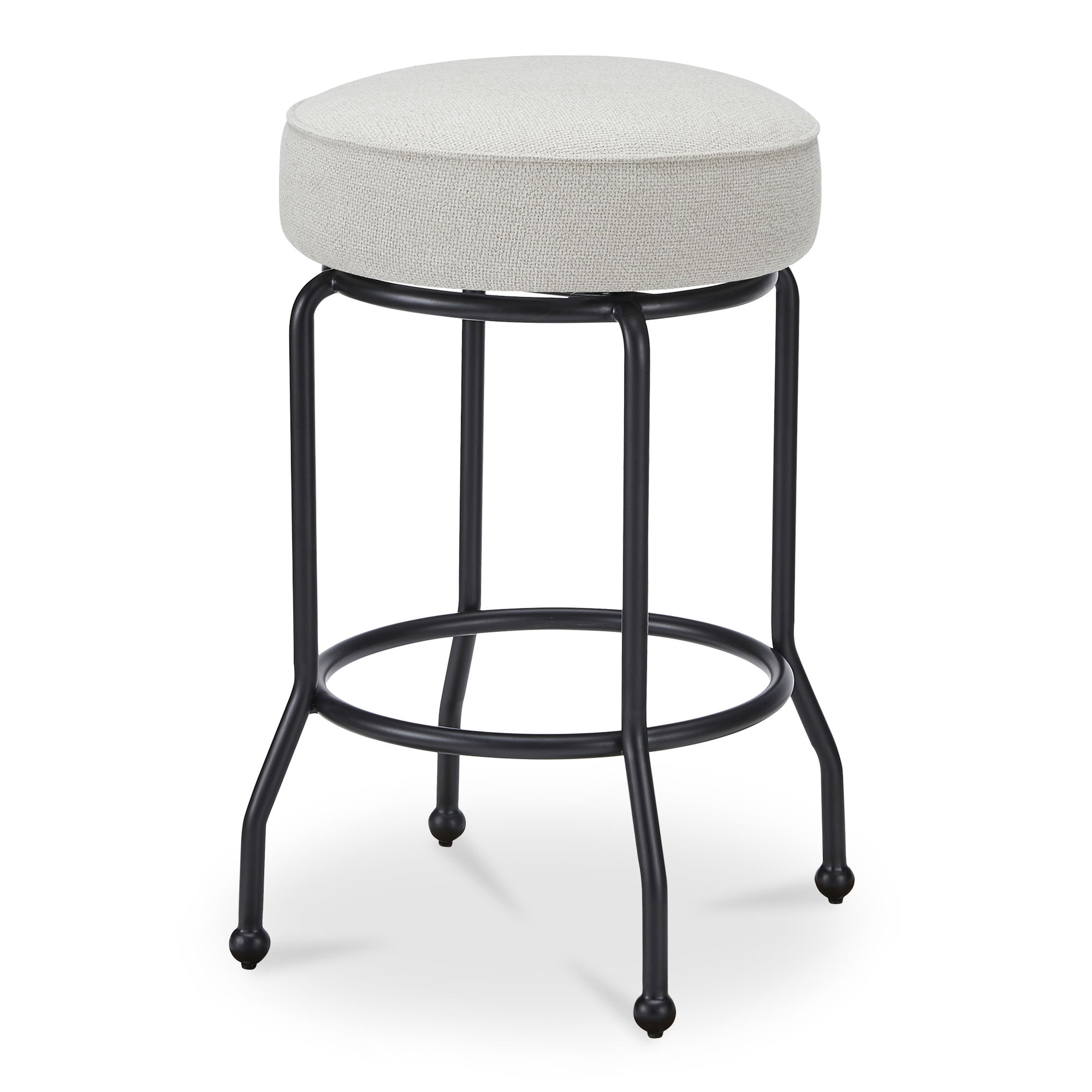 Kelsey Swivel Counter Stool Beige, Counter & Bar Stool by Moe's Home, 19.7" width x 27.4" height x 19.7" depth View 2