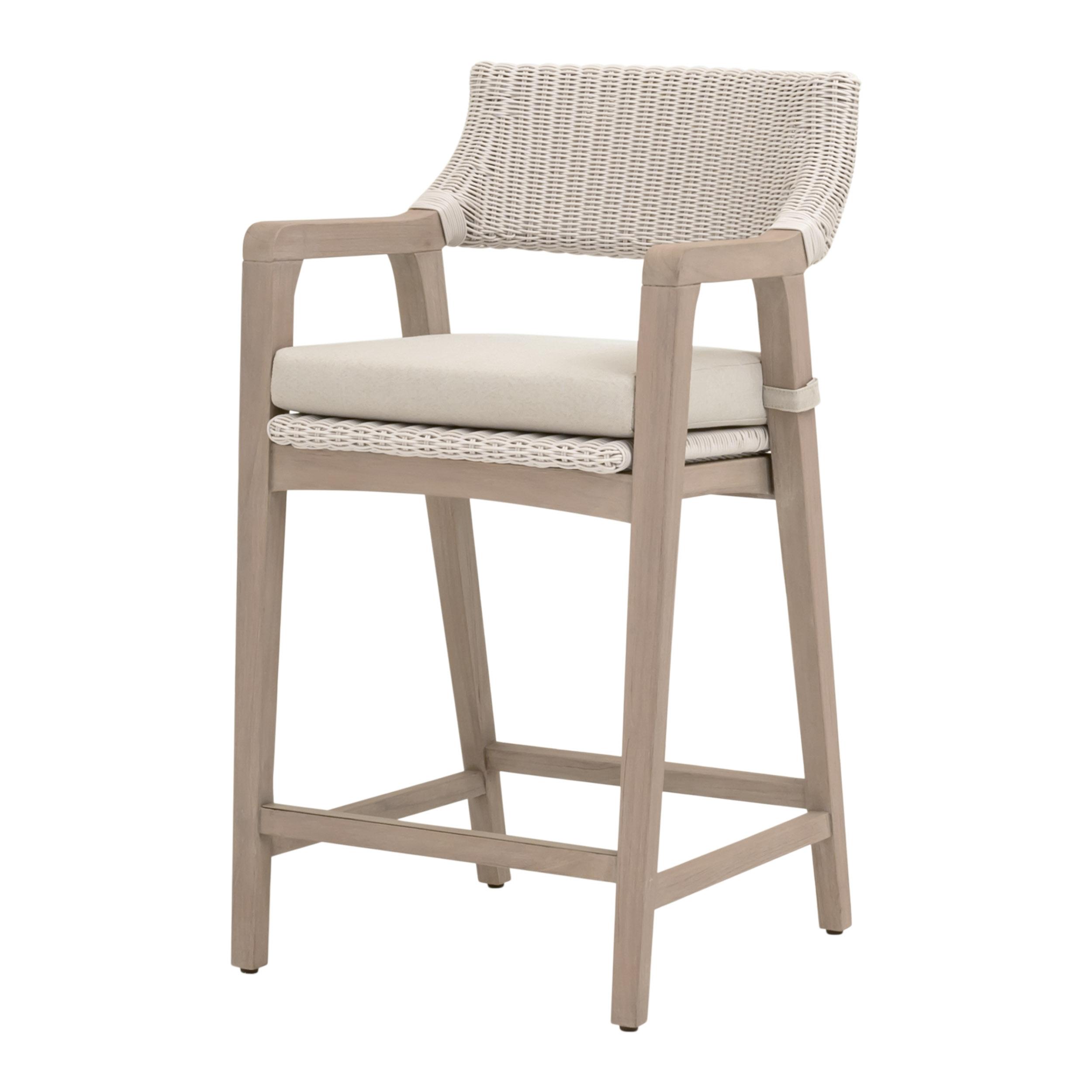 Lucia Outdoor Counter Stool, Dining Chair by Essentials for Living, 21.5" width x 39.75" height x 21" depth View 2