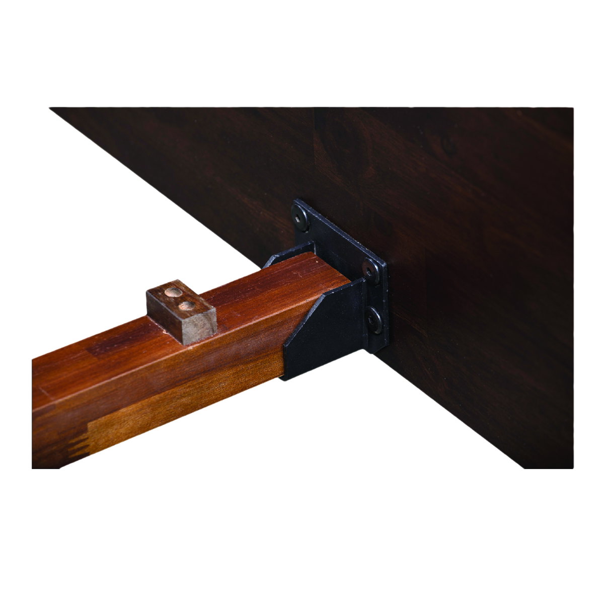 Rowan Bed Queen Dark Brown, by Moe's Home, 66" width x 40" height x 89" depth View 8