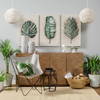 Theta 15.5x14.5 White-Washed Wood Beaded Pendant Light, by Mercana, 15.5" length x 15.5" width x 14.5" height thumbnail 2