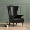 Drake Distilled Leather Chair, Black thumbnail 12
