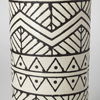 Uhura I Small Cream Black Patterned Cylindrical Vase, by Mercana, 4.13" length x 4.13" width x 13.78" height thumbnail 6