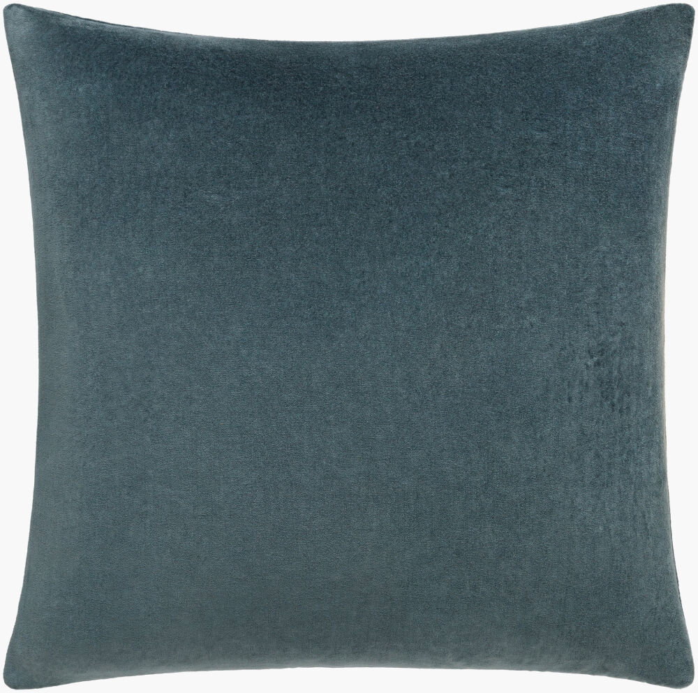 Cotton Velvet Accent Pillow Poly, Decorative Pillow by Surya, 18" length x 18" width
