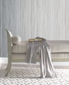 Fantasy Faux Bois Grey & White Wallpaper thumbnail 2