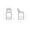 Joyce Counter Stool Beige, Counter & Bar Stool by Moe's Home, 18.1" width x 36.8" height x 21.3" depth thumbnail 7