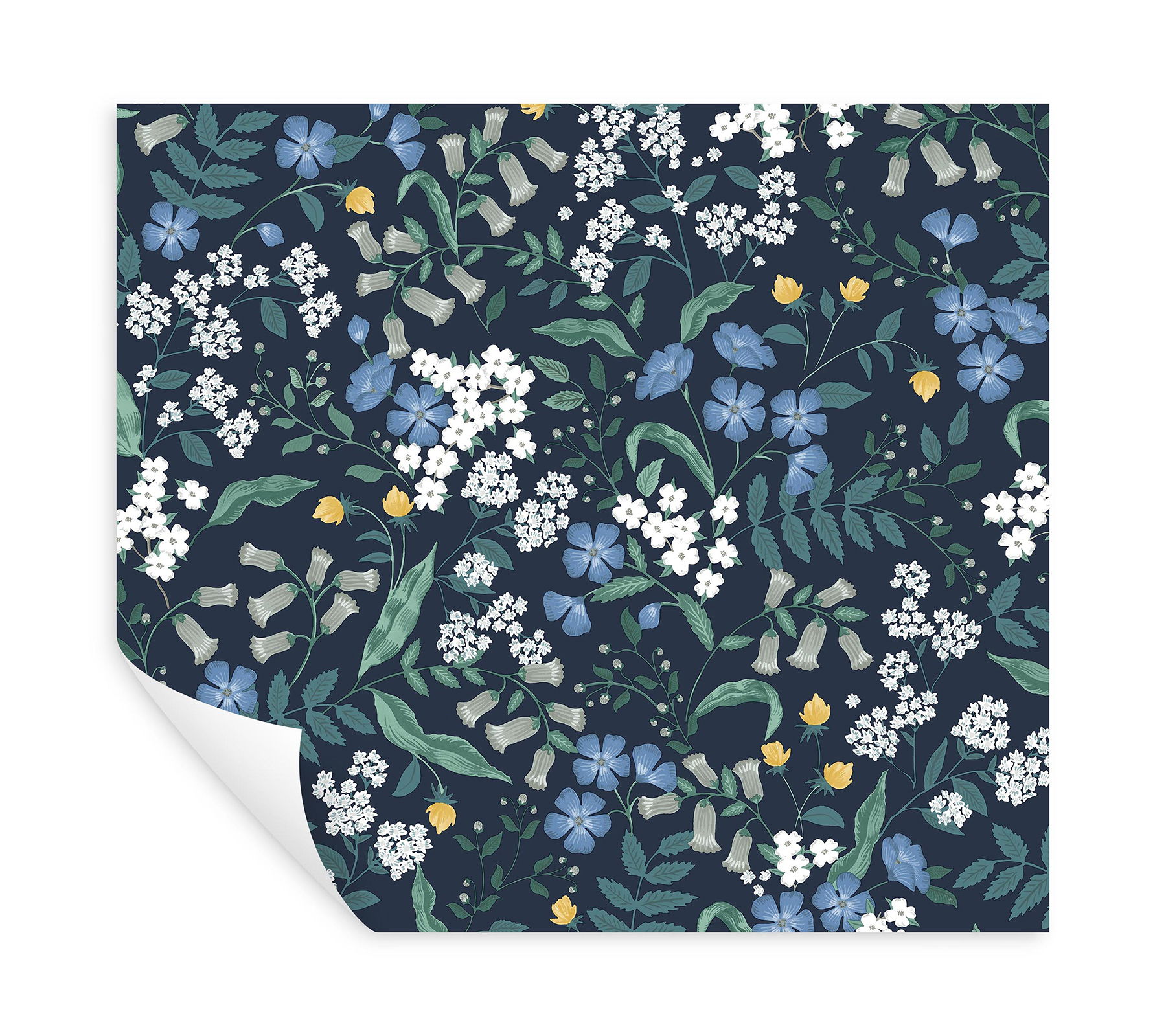 Sweetbrier Navy Peel & Stick Wallpaper large image 
