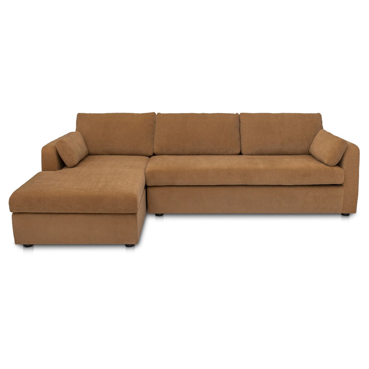 Burrow Sleeper Sectional With Storage Chaise Ginger Left, Sectional Sofa by Moe's Home, 115.75" width x 32.68" height x 61" depth View 1