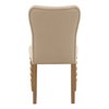 Marcellina Dining Chair Set of 2 Beige, by Dovetail, 19" width x 36.5" height x 25.5" depth thumbnail 4