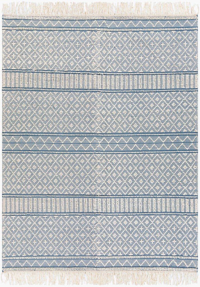 Farmhouse Tassels Handmade Rug large image 
