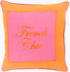 French Chic Accent Pillow, Decorative Pillow by Surya, 18" length x 18" width thumbnail