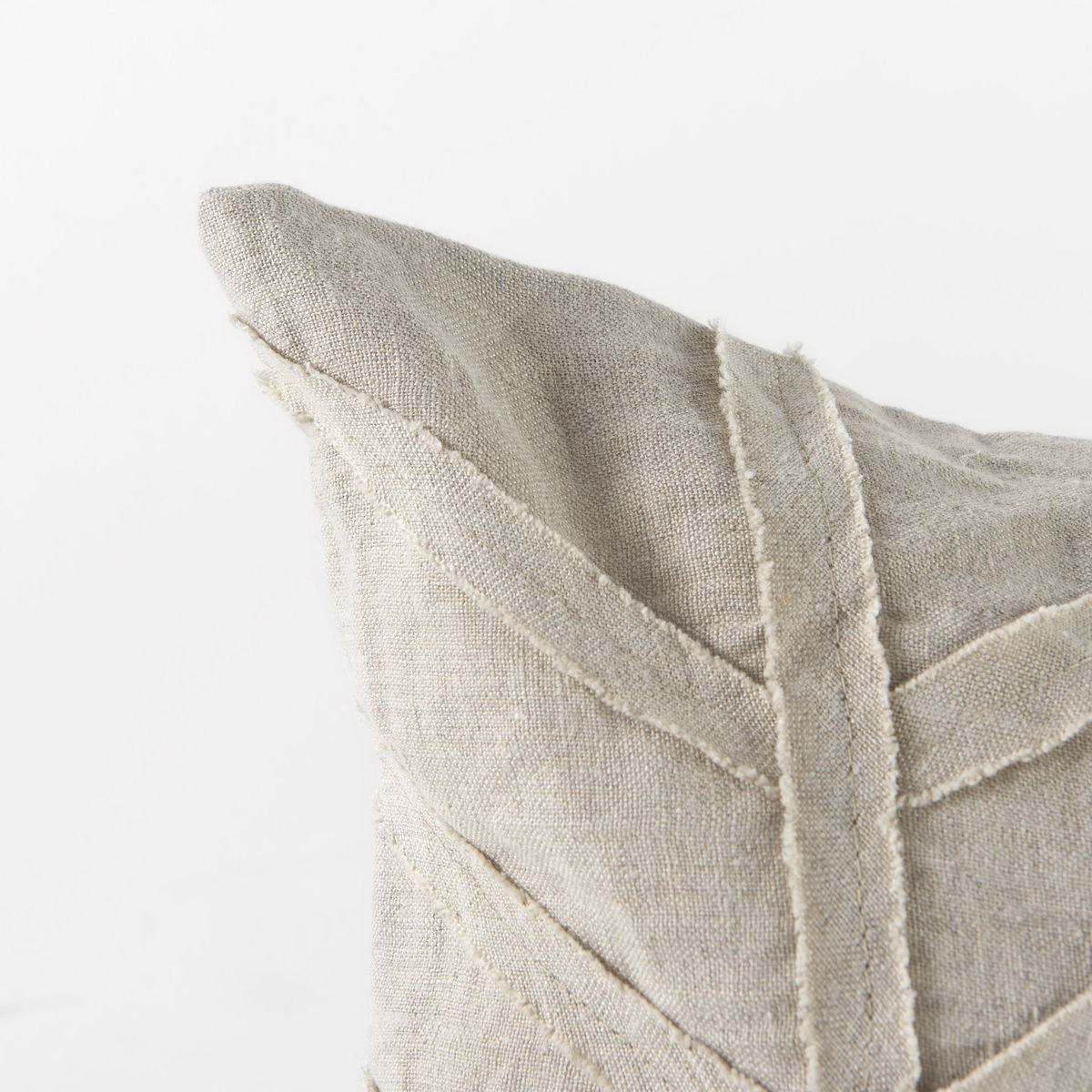 Ivivva 14x26 Beige Fabric Textured Decorative Pillow Cover, by Mercana, 14" length x 26" width x 0.2" height View 10