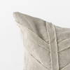 Ivivva 14x26 Beige Fabric Textured Decorative Pillow Cover, by Mercana, 14" length x 26" width x 0.2" height thumbnail 10