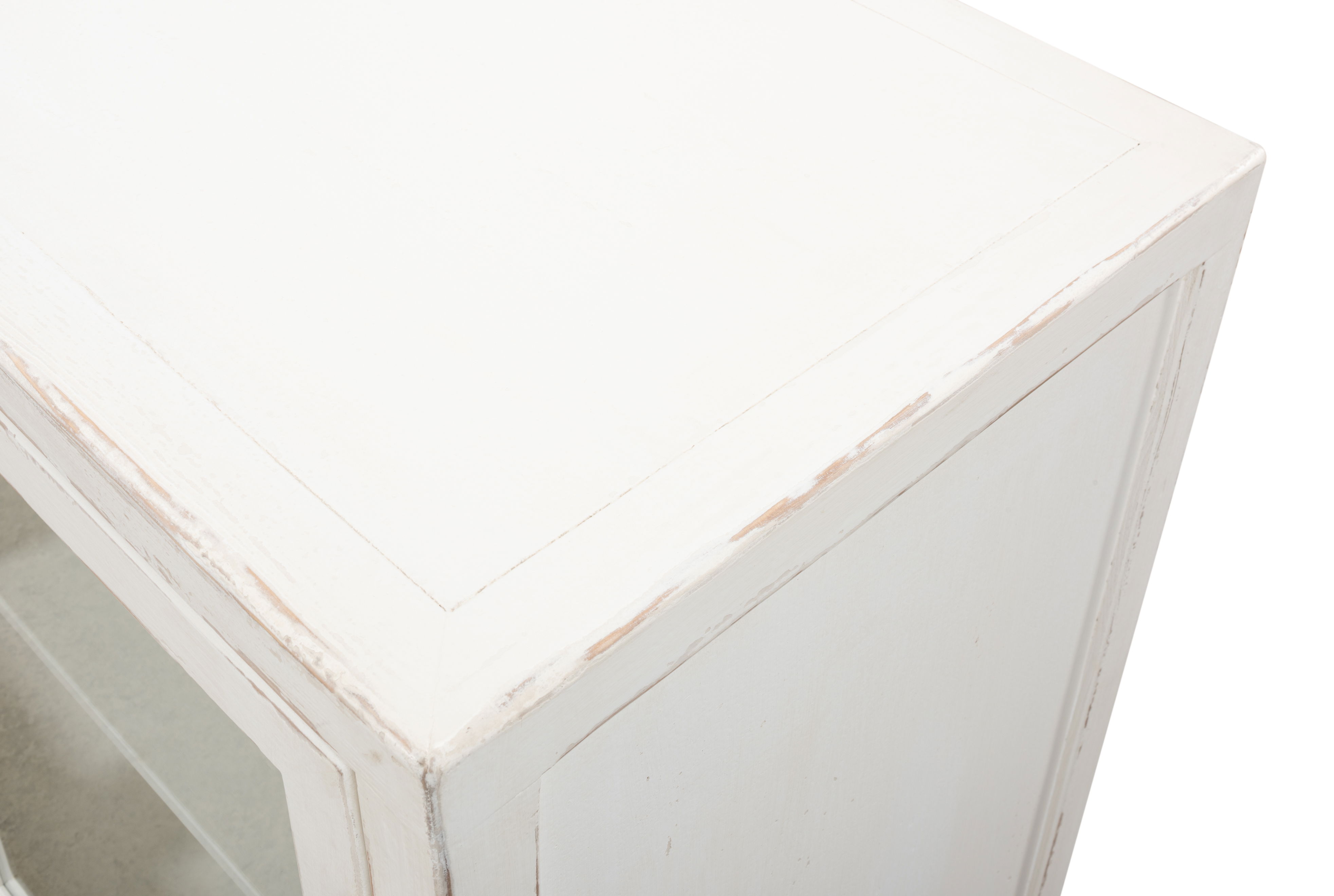 Connor Glass Front Sideboard, Cabinets & Sideboard by Sarreid, 94" length x 20" width x 34" height View 8