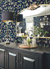 Jasmine Blue Metallic Wallpaper thumbnail 2