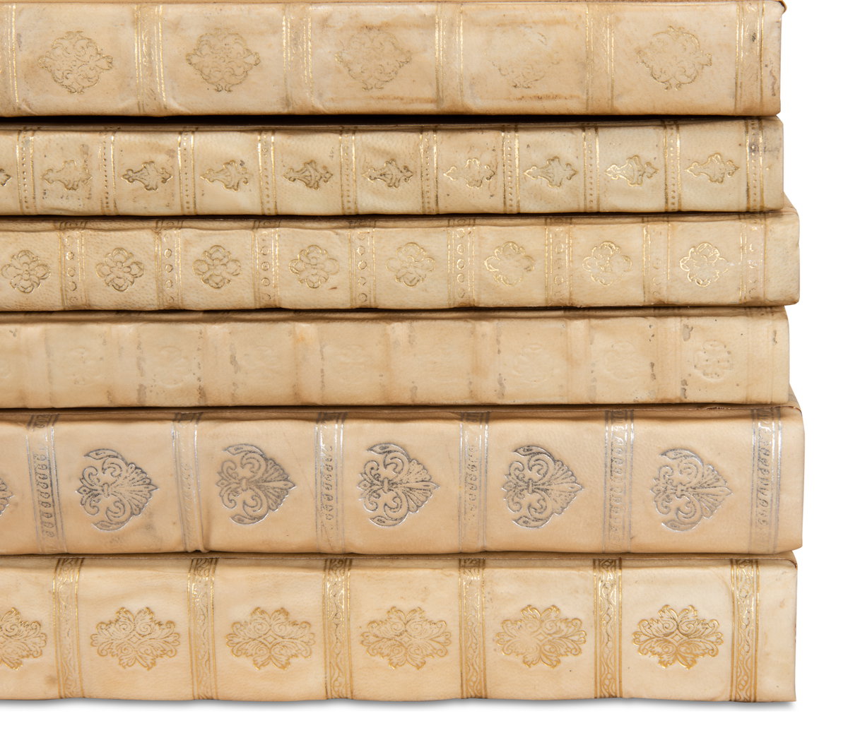 White Leather & Paper Books S/24, by Sarreid, 8" length x 2'6" width x 10" height View 7