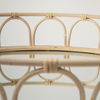 Leona (Set of 2) Natural Wicker Woven Mirrored Base Nesting Trays thumbnail 8