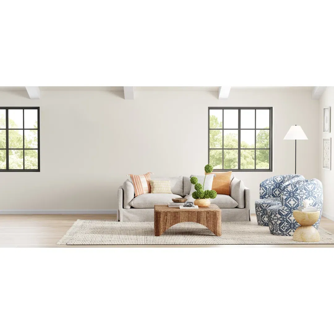 Ammil Hand-Knotted Trellis Cream/ Black Area Rug large image 