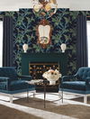Enchanted Fern Navy & Green Wallpaper thumbnail 1
