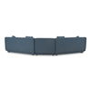Fraser 3 Piece Modular Sectional With Slipper Deep Blue thumbnail 2