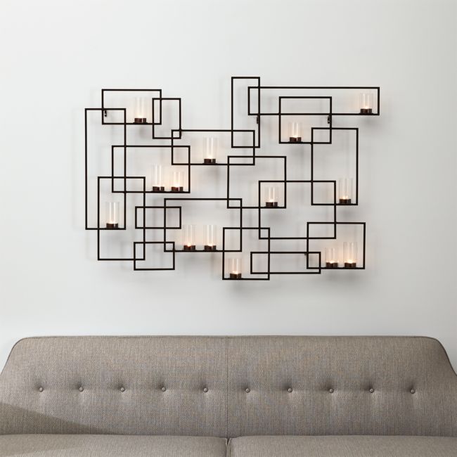Online Designer Other Circuit Bronze Metal Wall Candle Holder