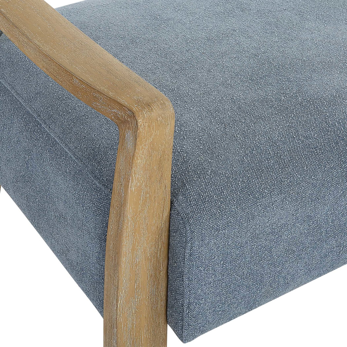 Daylight Sky Blue Bench, Benche by Uttermost, 59.25" width x 23" height x 21.5" depth View 7