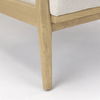 Raeleigh  Cream Fabric with Light Brown Wood Accent Chair thumbnail 10