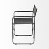 Direttore Black Iron Frame Black Leather Dining Chair thumbnail 6