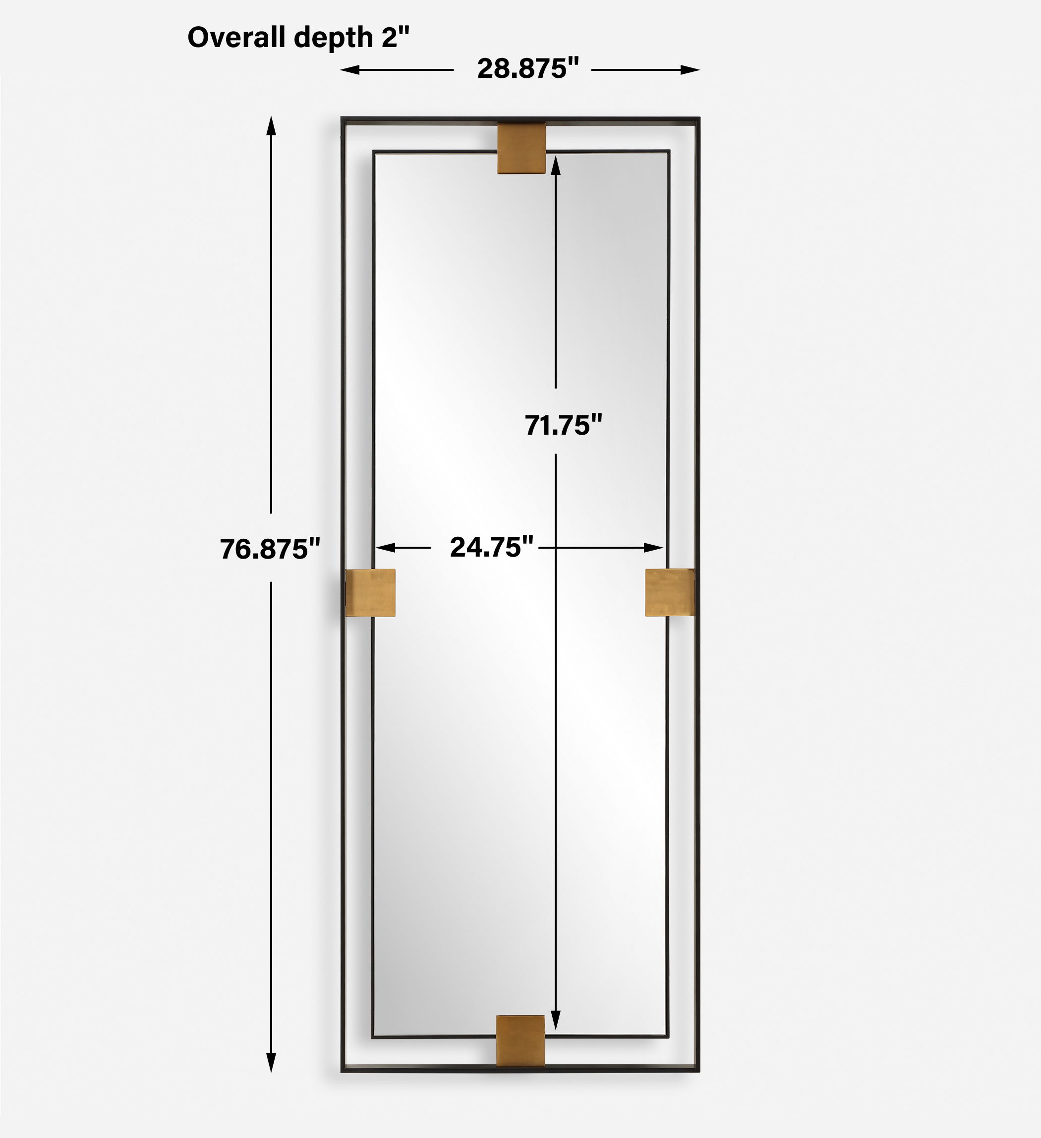 Cornerstone Oversized Mirror large image 