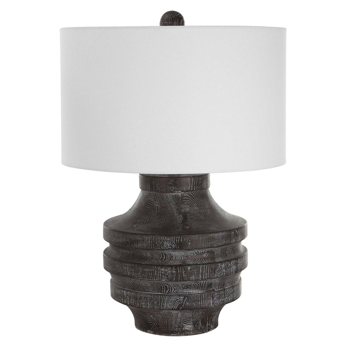 Timber Carved Wood Table Lamp, by Uttermost, 17" width x 24" height x 17" depth View 5