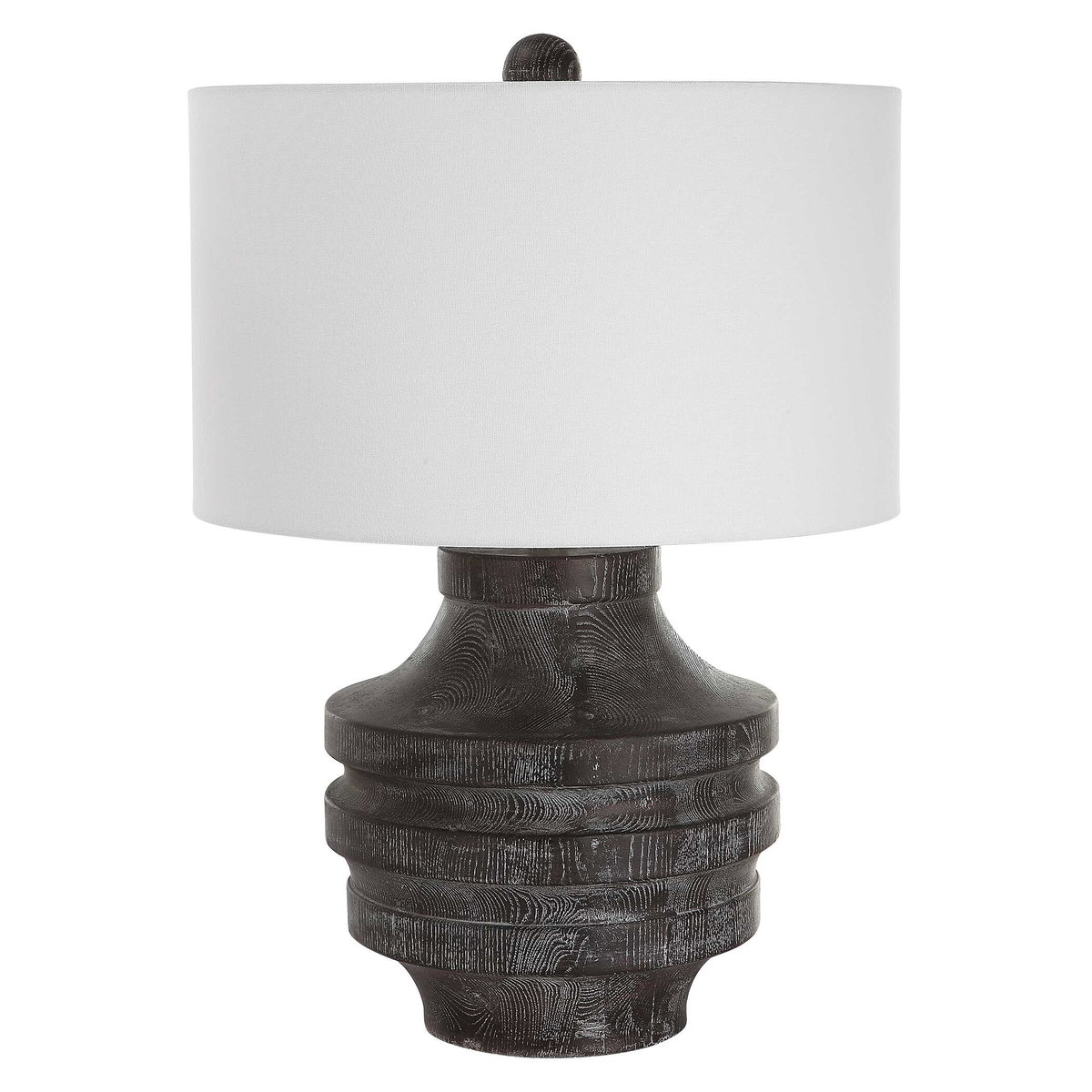 Timber Carved Wood Table Lamp, by Uttermost, 17" width x 24" height x 17" depth View 5